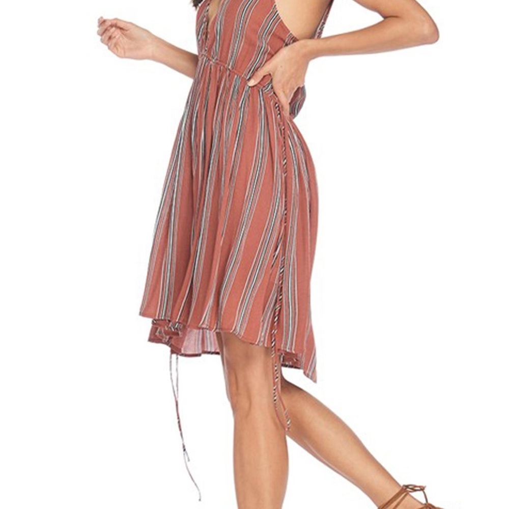 2X Anama Plus Size Striped Summer Beach Dress Ties Sides XXL juniors Misses Wom